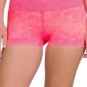 Zenana Outfitters Vibrant Pink Athletic Shorts